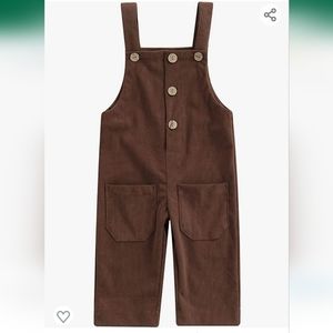 Brown Corduroy Overalls